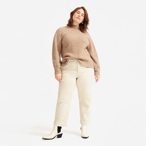 Everlane Straight-Leg Crop Size 14 Short Sandstone VGUC Summer Essential
